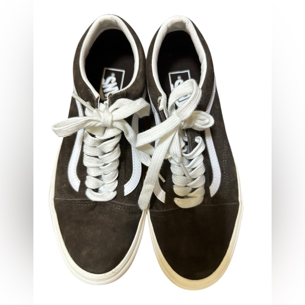 NIB RARE Vans Old Skool Brown Pig Suede Sneakers Shoes UNISEX Men 8 Women 9.5 - Picture 14 of 16